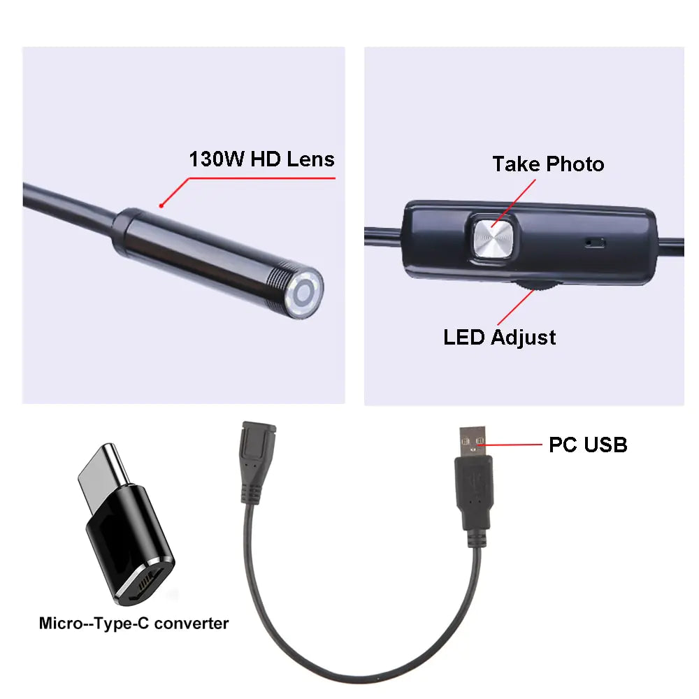 BoldShoppery™ LED Endoscope Camera for Car