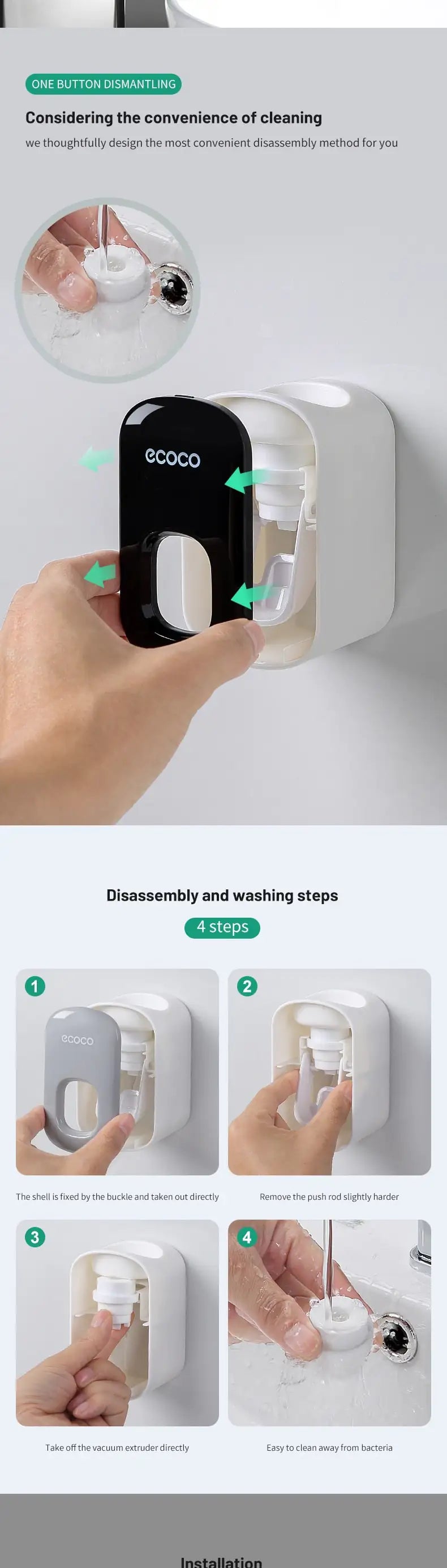 BoldShoppery™ Automatic Toothbrush Holder Dispenser